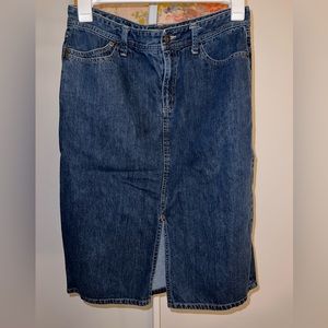 Long Denim Skirt
